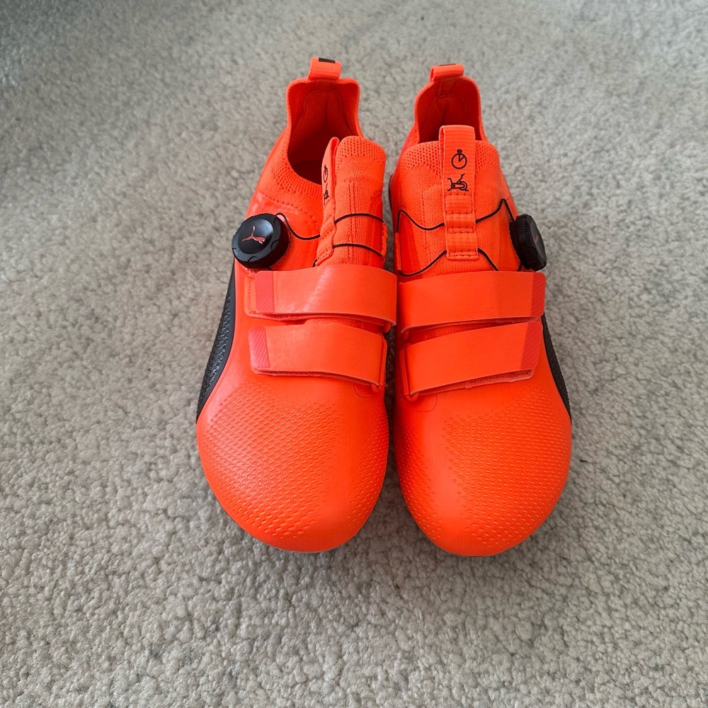 Puma Orange Sneakers with Velcro Straps